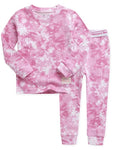 Tie Dye Milk Pink Long Sleeve Pajama